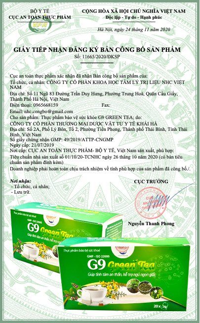 giáy phép công bố sản phẩm