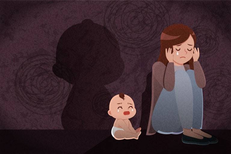 Mẹ sau sinh dễ bị trầm cảm vì con quấy khóc