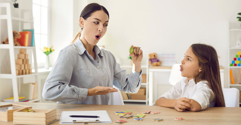 bài tập cho trẻ chậm nói