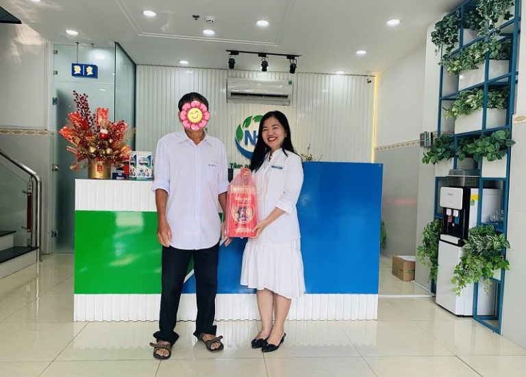 Chia sẻ sau trị liệu của chú Toán cho thấy một tinh thần luôn lạc quan, tích cực lên mỗi ngày.