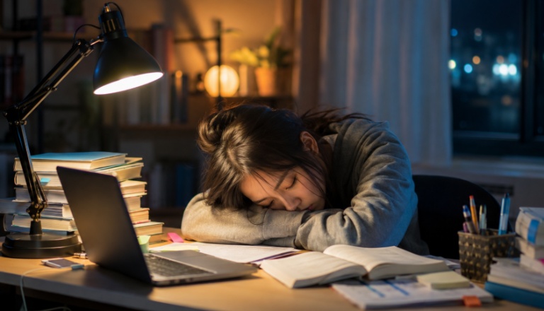 Ngủ đủ giúp giảm áp lực thi cử trước ngày thi